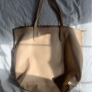 Cuyana Classic Leather Zipper Tote - Blush - Pebbled Leather